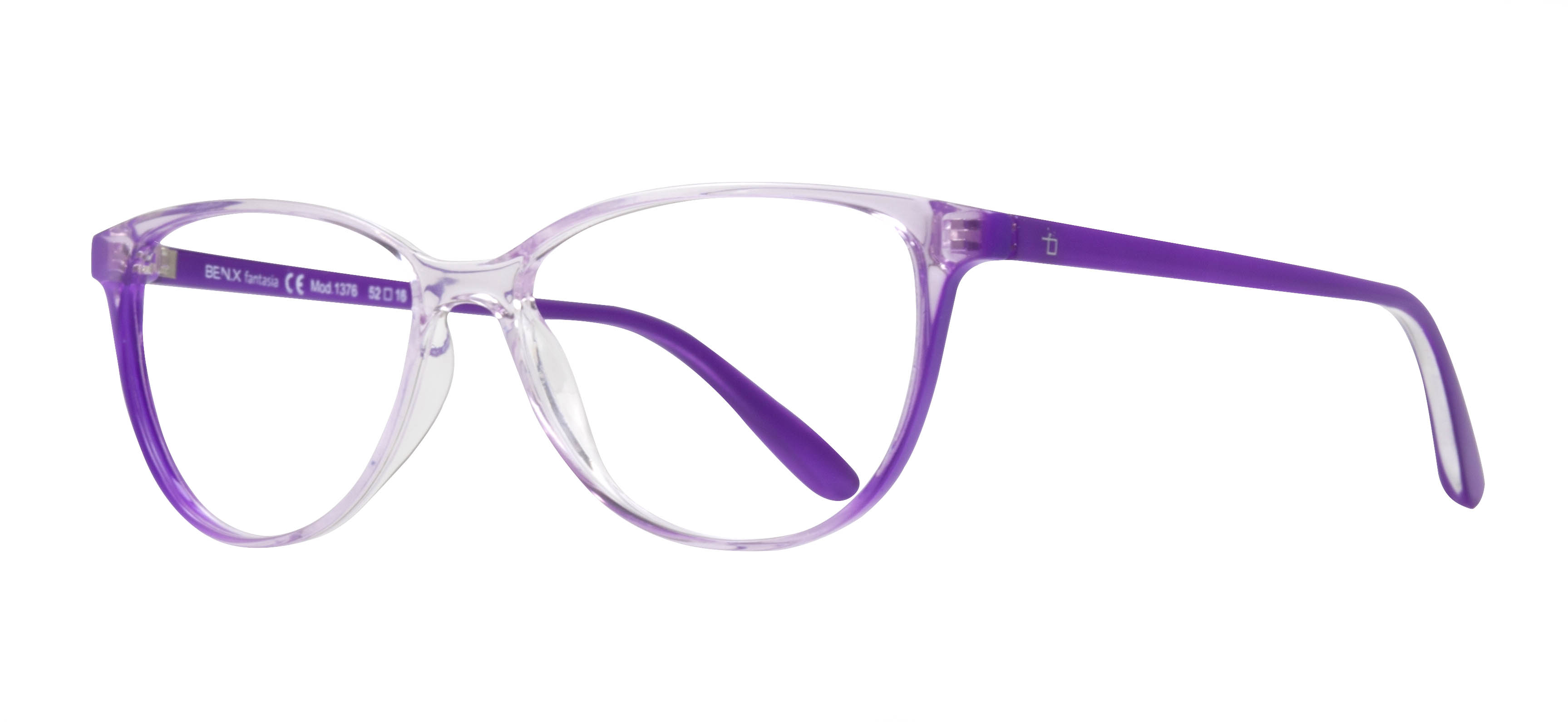 BENX FANTASIA Eyeglasses Teenage Woman Cateye Full-Rimmed Grilamid (TR90) Unfiltered BXFNTS 1376-C.08